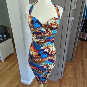 Boston Proper - Tropical Halter Dress - Size 6